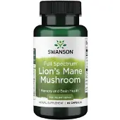 Swanson Health Fullspektrum Hjortronssvamp, 500 mg, 60 kapslar