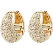 Pilgrim Focus Crystal Earrings Gold-Plated