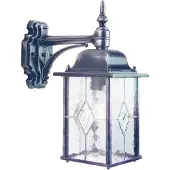 Franssen Vägglampa utomhus WEXFORD WX2, Svart, Metall, Lantlig / rustik, Utomhusvägglampa