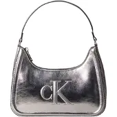 Calvin Klein Bold Monogram Metallic Shoulder Bag