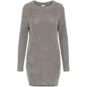 Noisy May Siesta O Neck Knit Klänning Med Långa ärmar