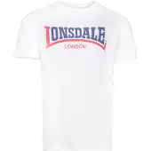 Lonsdale T-shirt 'Two Tone' blå / röd / vit