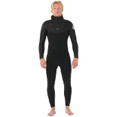 Rip Curl Dawn Patrol 6/4 Mm Långärmad Våtdräkt Med Huva Och Dragkedja På Bröstet