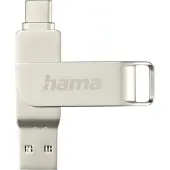 Hama C-Rotate Pro USB-minne 256 GB USB typ-A / USB typ-C 3.2 Gen 1 (3.1 Gen 1) Silver (00182492)