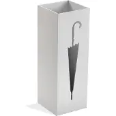 Jamon Paraplyställ - VERSA - Pierot - MDF-trä - Vit - 48 x 22 x 22 cm vit