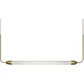 UMAGE Design pendellampa LEMON SQUEEZE LINEAR, dimbar, Mässing / guld, Vardagsrum / matsal, Metall, Design, Pendellampa
