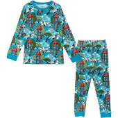 Muumi Gård Pyjamas Blå 122-128 cl