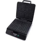 Adler AD 3036, 4 våffla/våfflor, Circel, Svart, Grå, Plast, 1500 W, 250 mm