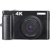 INF Digitalkamera 48 MP, 1080p HD, 16x zoom, flip screen Svart