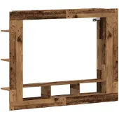 vidaXL TV-skåp Gammalt trä 152 x 22 x 113 cm Konstruerat trä