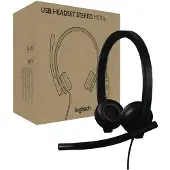 Logitech LOGI H570e Stereo Teams version Headset On-ear headset Svart