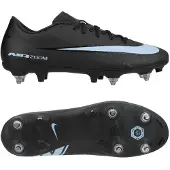 Nike Air Zoom Mercurial Vapor 16 Academy SG-PRO Anti-Clog Shadow - Svart/Blå - Soft Ground (SG), storlek 36