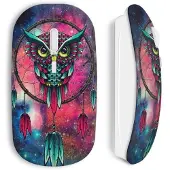 CAPACHEAP Souris sans Fil Hiboux catch dreamer graphic