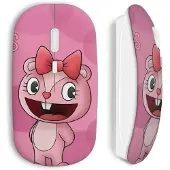 CAPACHEAP Souris sans Fil Happy tree friends design Pink