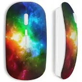 CAPACHEAP Souris Sans Fil Galaxy colors