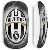CAPACHEAP Souris sans fil juventus football club black white