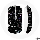 CAPACHEAP Souris Sans Fil Affiche Logo BTS BLACKPINK Noms des membres