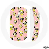 MANIACASE Souris Sans Fil BTS Bangtan Garçons BT21 Chimmy Jimin Fond Rose