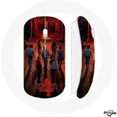 CAPACHEAP Souris Sans Fil Stranger Things Affiche Equipages Fan Art Saison 4