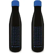 Playstation: (Symbol Pattern) Metal Drinks Bottle