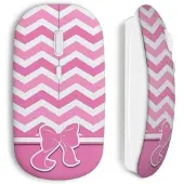 CAPACHEAP Souris sans fil Pink nœud cute