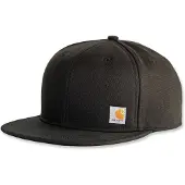 Carhartt Ashland-keps - 100% bomull, fukttransporterande och snabbtorkande, platt skärm, svart, en storlek