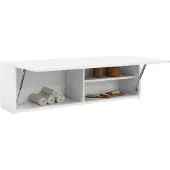 vidaXL Väggskåp för badrum vit 100x25x30 cm konstruerat trä