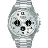 Lorus Rt307kx9 Sports Chronograph 43 Mm Watch Silver