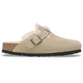 Birkenstock Pantolette 'Boston Leve' taupe