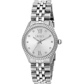 Liu Jo Analog klocka 'Tiny' silver / transparent / off-white