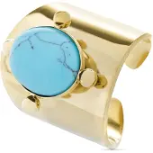 Luxenter turkosring i 18K gult guld - Kumora