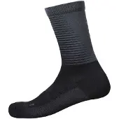 Shimano Long Socks S-Phyre Merino Black Grey, Size S-M (talla : 36-40)