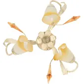 ONLI Taklampa Lucrezia , dimbar, Creme / bärnsten, Vardagsrum / matsal, Glas, Lantlig / rustik, Taklampa