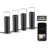 Ksix Smartled Rgbwic12w Trädgårdsbelysning 4 Enheter
