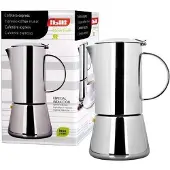 Ibili Express Essential Inox Kaffebryggare Italienska 4 Koppar