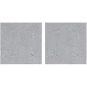 vidaXL Silver Aluminium 30 x 30 cm Trapstegsmattor Fyrkantig