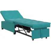 vidaXL Turkos Sängsoffa 67 x 194 x 38 cm Sammet