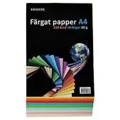 BÜNGERS 80g A4 färgat papper | blandade färger | 250 ark