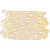 vidaXL Ljusslang med 1200 lysdioder varmvit 50 m PVC