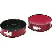 Jamon LÖSTAGBAR FORM 24 cm. NON-STICK STÅL EXTERIÖR RÖTT SPRÄCKLIGT SVART. HÖJD 6,5 CM. TÅL DISKMASKIN.