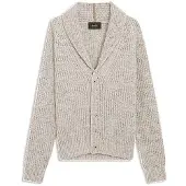 BOSS Knitted cardigan in cashmere and wool