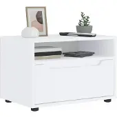 vidaXL TV-bänk VISNES vit 60x40x38 cm konstruerat trä