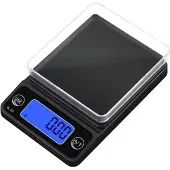 INF Smyckesvåg / kaffevåg / fickvåg med hög precision Black M 500g / 0.1g