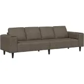 vidaXL Vardagsrumsoffa Mörkgrå 250 x 77 x 76 cm