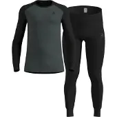 Odlo Men's Active Warm Base Layer Set Black - Urban Chic