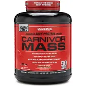 Musclemeds , Carnivor Mass, Anabolisk Nötköttsprotein Gainer, Vaniljkaramell, 2,69 kg (2 688 g)