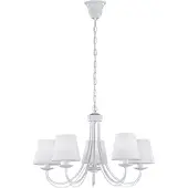 TRIO Lighting Ljuskrona Cortez, dimbar, Vitt / opal, Vardagsrum / matsal, Metall, Ljuskronor