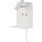 TRIO Lighting LED vägglampa Element, Vitt / opal, Vardagsrum / matsal, Metall, Modern, LED-vägglampa, vägglampa inomhus