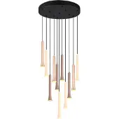 TRIO Lighting Pendellampa Fiato, dimbar, Vardagsrum / matsal, Metall