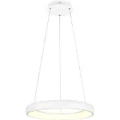 TRIO Lighting Pendellampa Cardona, dimbar, Vitt / opal, Vardagsrum / matsal, Metall, Modern